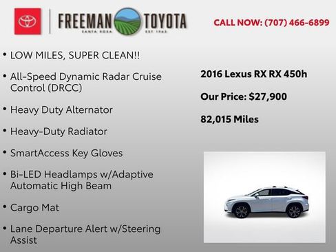 Used 2016 Lexus RX 450h AWD w/ Cold Weather Package image 11