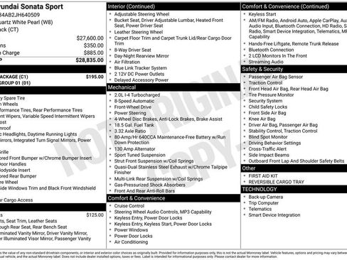 Used 2018 Hyundai Sonata Sport w/ Cargo Package FWD image 11