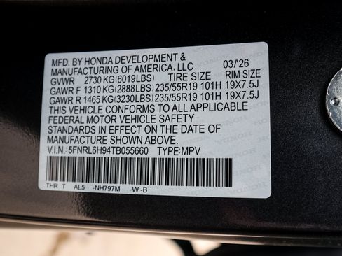 New 2026 Honda Odyssey Elite image 35