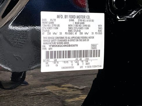 Used 2022 Ford Explorer ST w/ Equipment Group 401A image 33