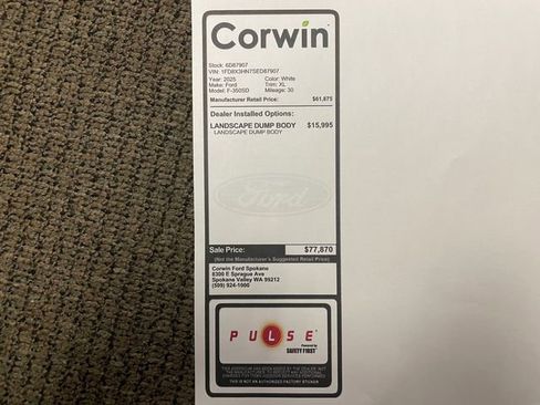 New 2025 Ford F350 XL w/ XL Chrome Package image 2