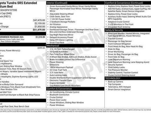 Used 2023 Toyota Tundra SR5 w/ SR5 Convenience Package AWD/4WD image 30
