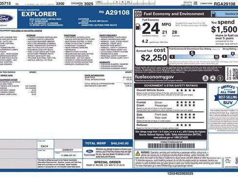 Used 2024 Ford Explorer Limited RWD image 5