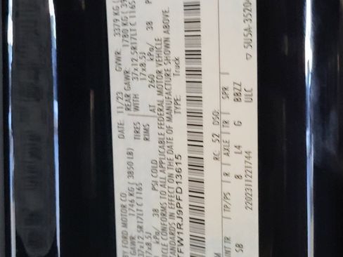 Certified 2023 Ford F150 Raptor w/ Equipment Group 802A Raptor R image 35