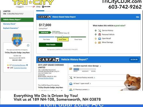 Used 2019 Jeep Grand Cherokee Limited w/ Luxury Group II image 11