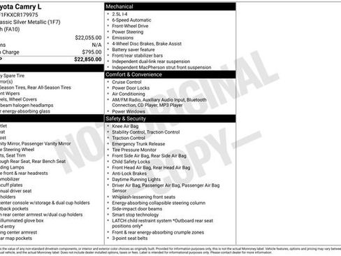 Used 2012 Toyota Camry L image 7