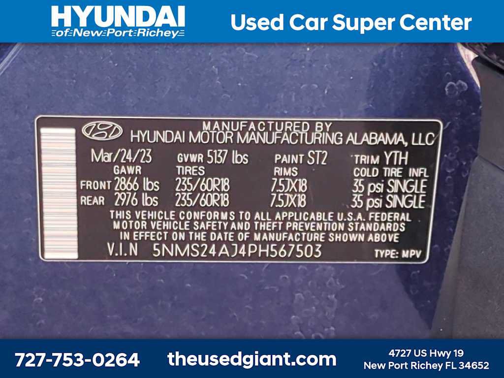 Certified 2023 Hyundai Santa Fe SEL FWD image 33