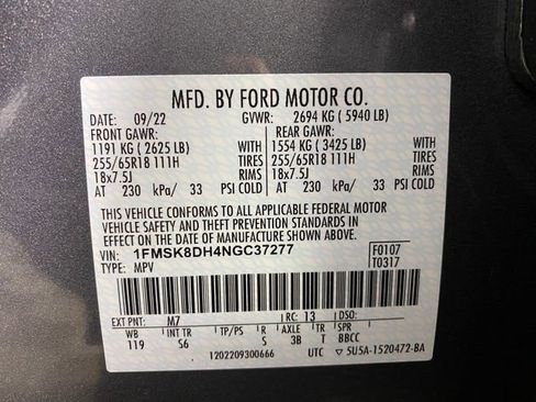 Used 2022 Ford Explorer XLT w/ Equipment Group 202A image 33