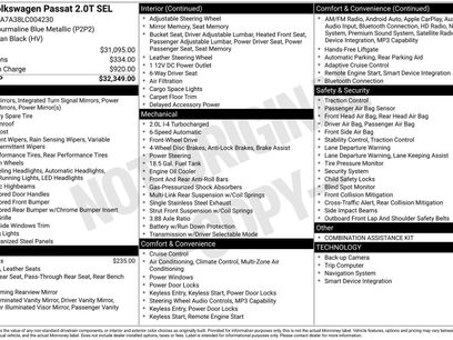 Used 2020 Volkswagen Passat 2.0T SEL