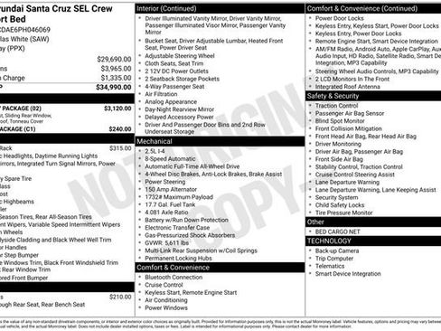 Used 2023 Hyundai Santa Cruz SEL w/ Activity Package AWD/4WD image 33