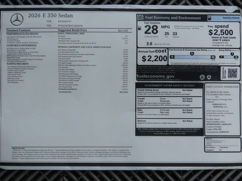 New 2026 Mercedes-Benz E 350 Sedan image 9