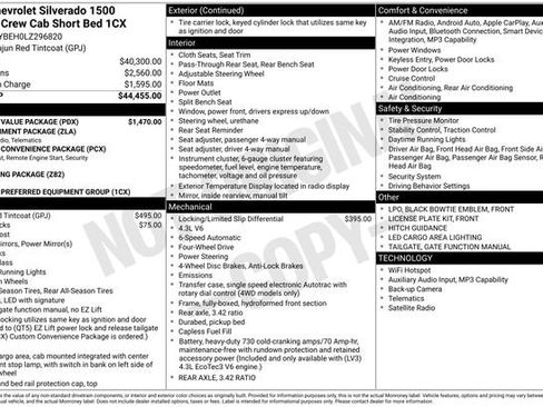 Used 2020 Chevrolet Silverado 1500 Custom w/ Custom Value Package AWD/4WD image 36