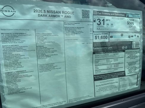 New 2026 Nissan Rogue Dark Armor AWD/4WD image 38
