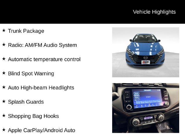 Used 2025 Nissan Versa SR w/ Trunk Package FWD image 16