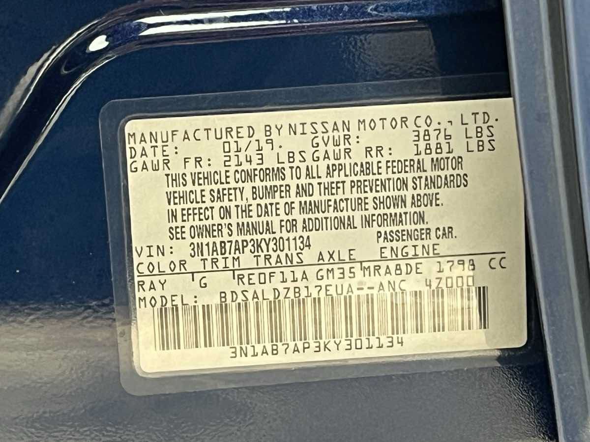 Used 2019 Nissan Sentra SV w/ Special Edition Package FWD image 35