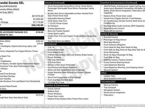 Certified 2023 Hyundai Sonata SEL w/ Preferred Accessory Package image 4