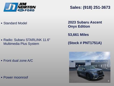 Used 2023 Subaru Ascent Onyx Edition AWD/4WD image 11