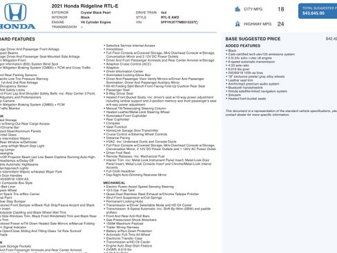 Used 2021 Honda Ridgeline RTL-E image 5
