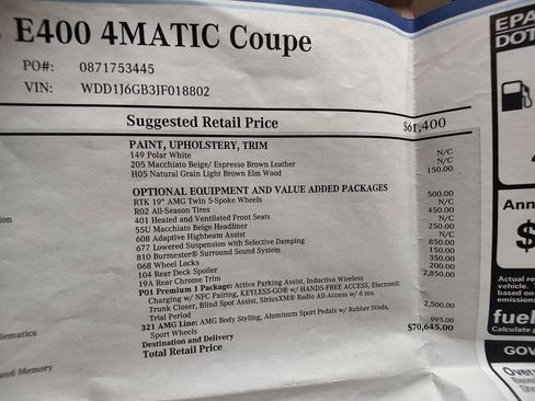 Used 2018 Mercedes-Benz E 400 4MATIC Coupe image 41