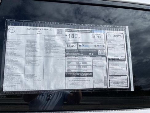 New 2026 Nissan Armada SL w/ Captain's Chari Seat Package image 21