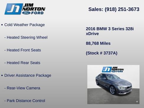 Used 2016 BMW 328i xDrive Sedan AWD/4WD image 8
