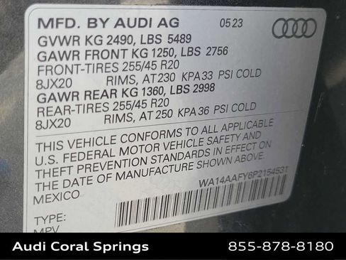 Certified 2023 Audi Q5 2.0T Premium w/ Convenience Package AWD/4WD image 29