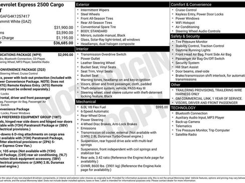 Used 2019 Chevrolet Express 2500 w/ Communications Package image 17