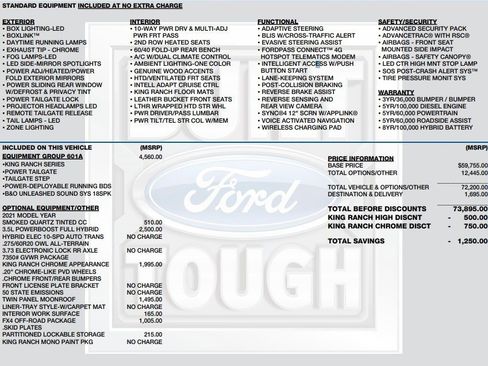 Used 2021 Ford F150 King Ranch w/ Equipment Group 601A High image 3