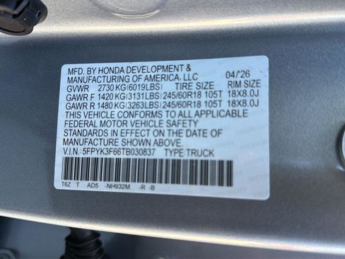 New 2026 Honda Ridgeline TrailSport image 37