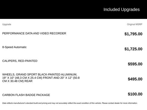 Used 2017 Chevrolet Corvette Grand Sport w/ Carbon Flash Badge Package image 4