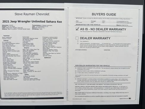 Used 2021 Jeep Wrangler Unlimited Sahara w/ Cold Weather Group AWD/4WD image 26