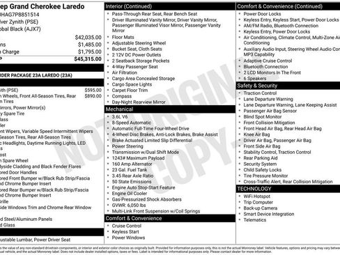 Used 2023 Jeep Grand Cherokee Laredo AWD/4WD image 40