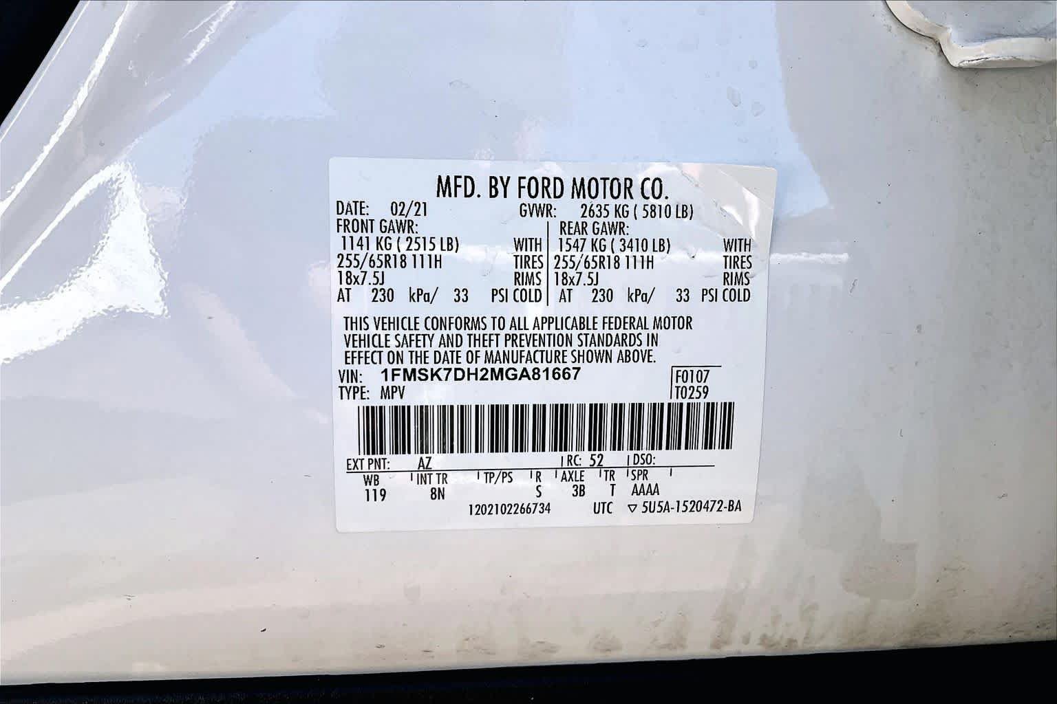 Used 2021 Ford Explorer XLT RWD image 31