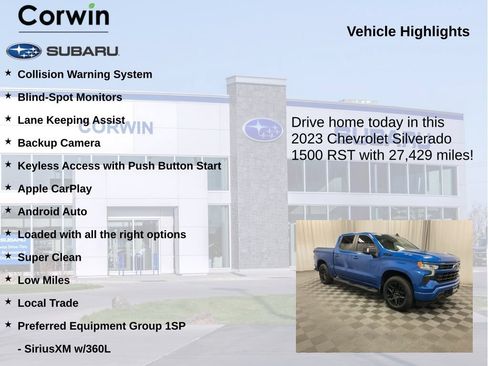 Used 2023 Chevrolet Silverado 1500 RST w/ All Star Edition Plus AWD/4WD image 6
