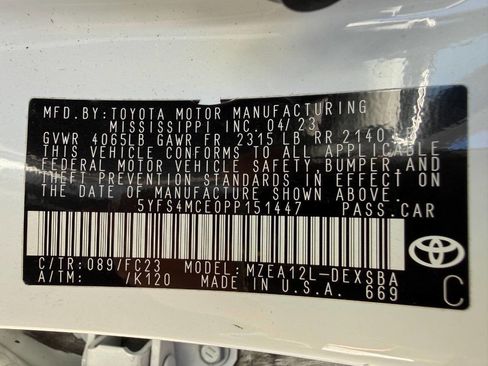 Used 2023 Toyota Corolla SE FWD image 44