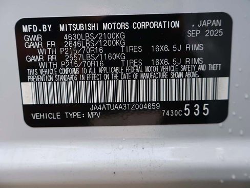 New 2026 Mitsubishi Eclipse Cross ES AWD/4WD image 42