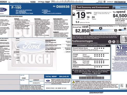 Certified 2024 Ford F150 XLT w/ Equipment Group 302A MID image 36