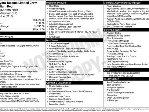 New 2026 Toyota Tacoma Limited AWD/4WD image 4