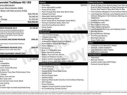 Used 2024 Chevrolet TrailBlazer RS w/ Convenience Package image 21