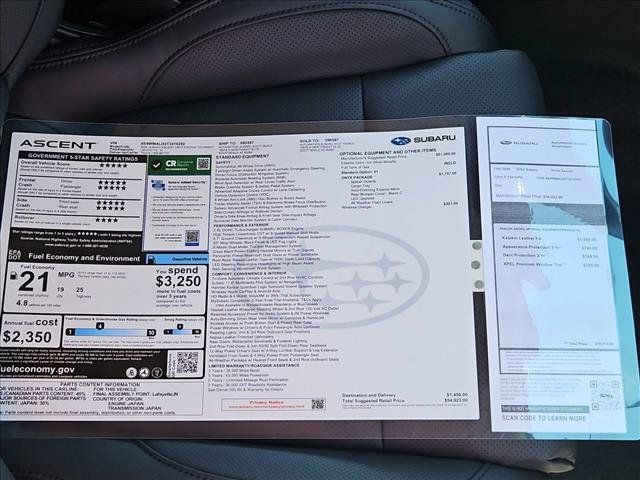 New 2026 Subaru Ascent Bronze Edition w/ Onyx Package AWD/4WD image 18