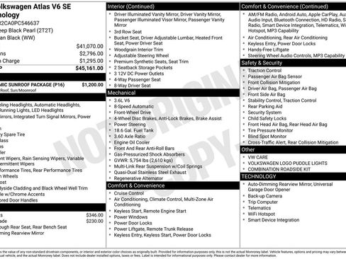 Used 2023 Volkswagen Atlas SE w/ Panoramic Sunroof Package FWD image 5