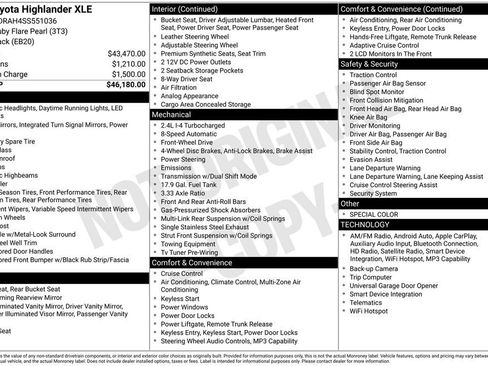 Used 2025 Toyota Highlander XLE FWD image 27