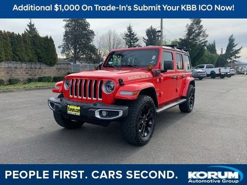 Used 2021 Jeep Wrangler Unlimited Sahara 4xe w/ Cold Weather Group image 1