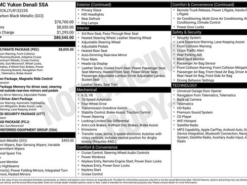 Used 2020 GMC Yukon Denali w/ Denali Ultimate Package AWD/4WD image 5