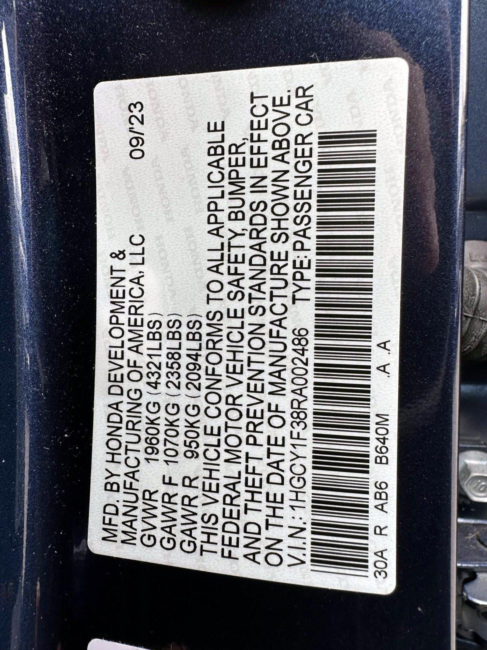 Used 2024 Honda Accord EX image 30