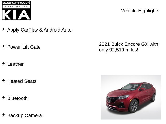 Used 2021 Buick Encore GX Select w/ Sport Touring Package FWD image 8