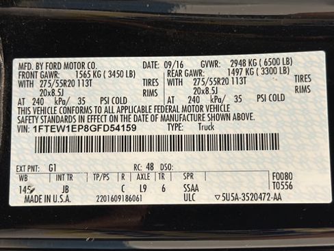 Used 2016 Ford F150 XLT w/ Equipment Group 302A Luxury AWD/4WD image 26