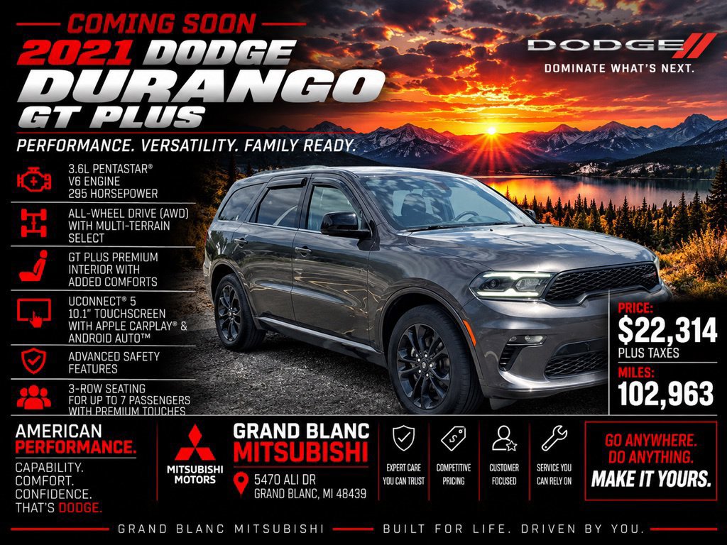 Used 2021 Dodge Durango GT AWD/4WD image 1