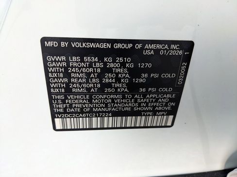 New 2026 Volkswagen Atlas Cross Sport SE FWD image 34