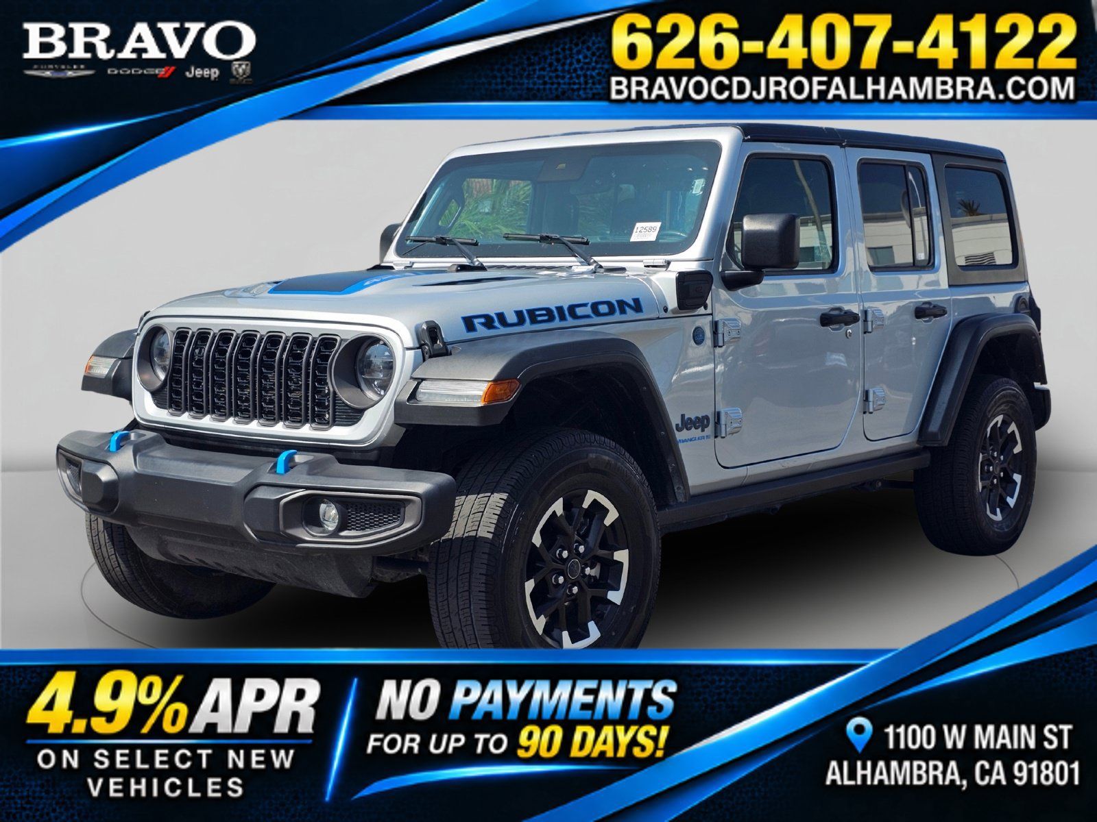 Used 2024 Jeep Wrangler Unlimited Rubicon 4xe AWD/4WD image 1